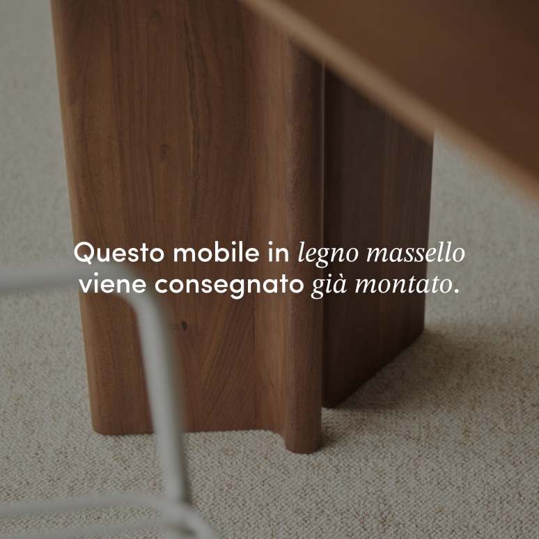 Suzanne - Tavolo da cucina in legno di acacia massello per 2-4 persone