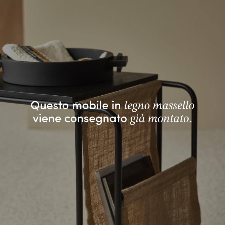 Fidele - Tavolino per divano in legno di mango massello