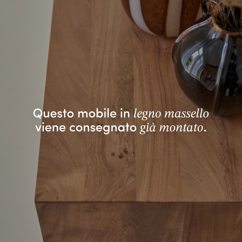 Olga - Credenza in legno di acacia massello 200 cm