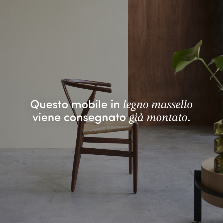 Blaise - Sedia in teak massello scuro con seduta intrecciata
