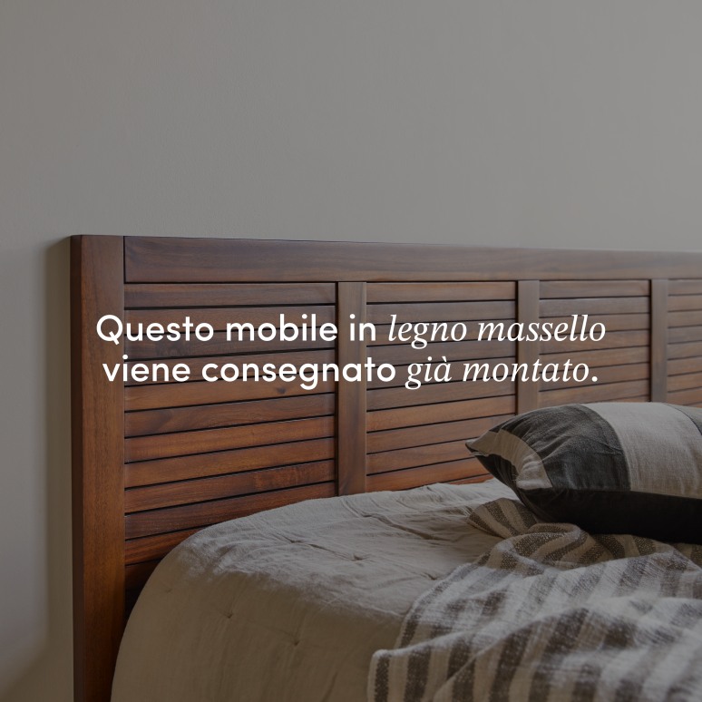 Loggia - Testiera in legno di acacia massello 180 cm