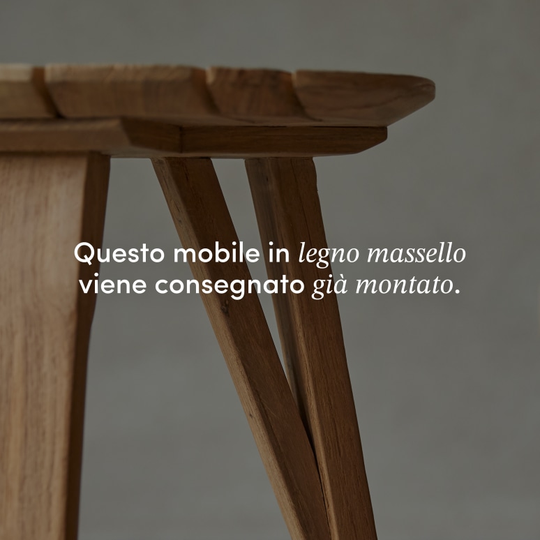 Katrine - Tavolino in teak massello riciclato