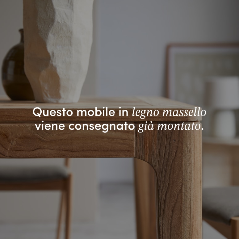 Ruth - Tavolo in teak massello riciclato, 4-6 persone