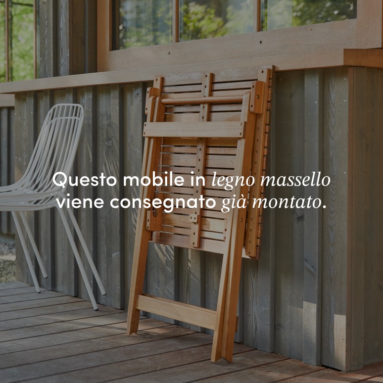 Bistro - Tavolo da giardino pieghevole in legno di acacia massello 2 persone