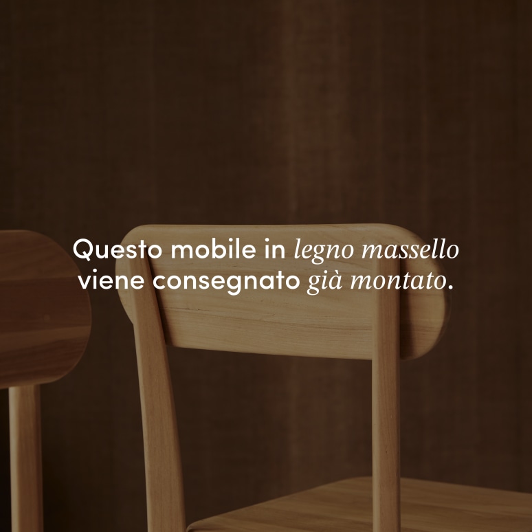 Abel - Sedia in teak massello