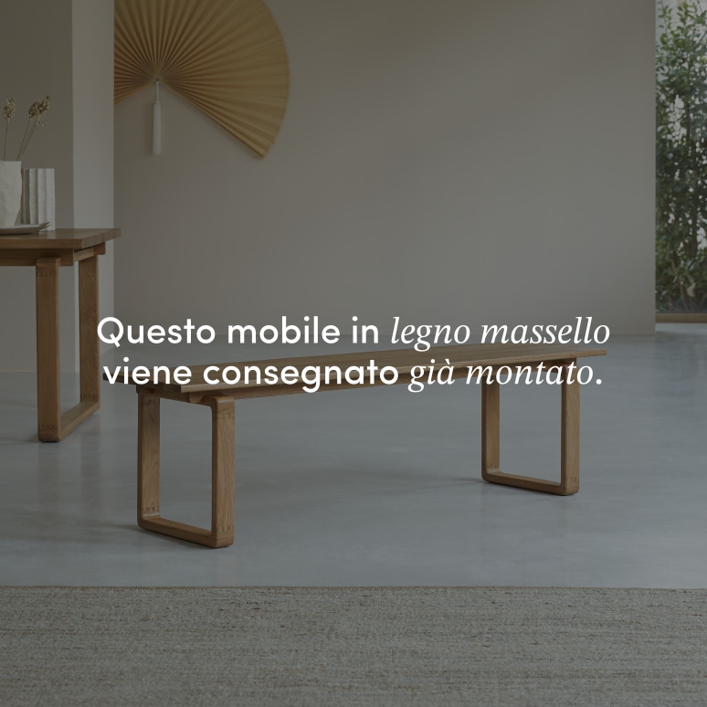 Sybille - Panca in legno di quercia massello