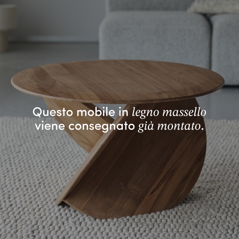 Gonzague - Tavolino in teak massello, modello piccolo