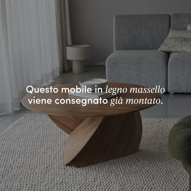 Gonzague - Tavolino in teak massello, modello grande