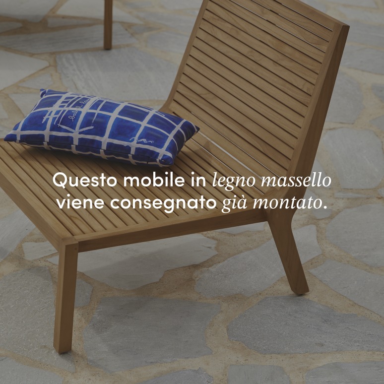 Teo - Poltrona da giardino in teak massello