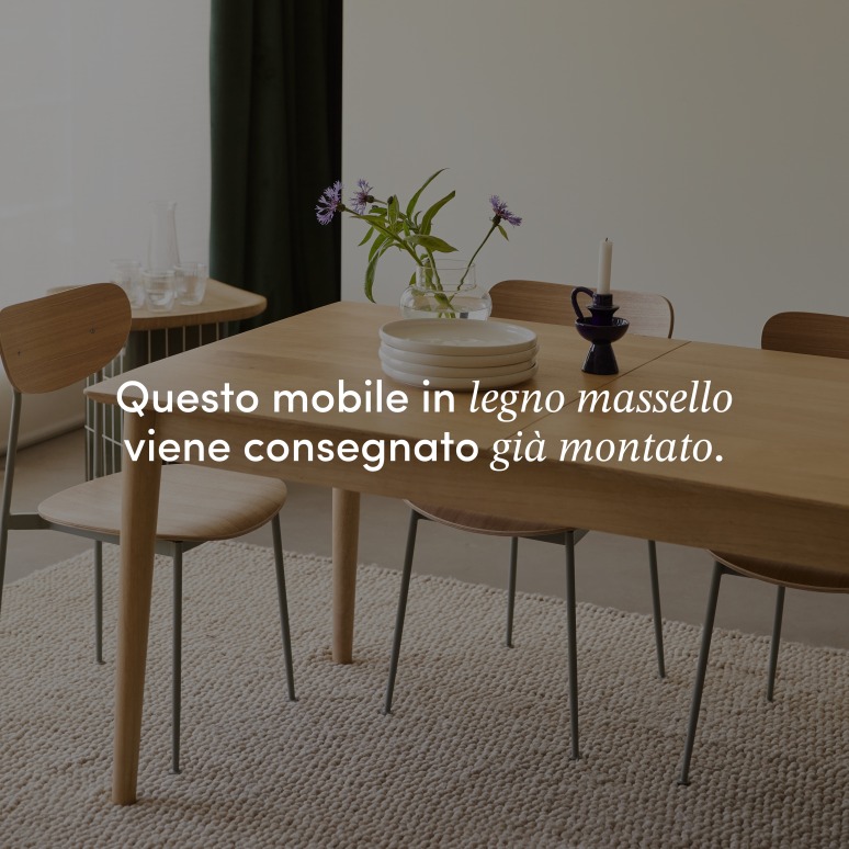 Cloé - Tavolo allungabile in legno di mango massello per 4-6 persone