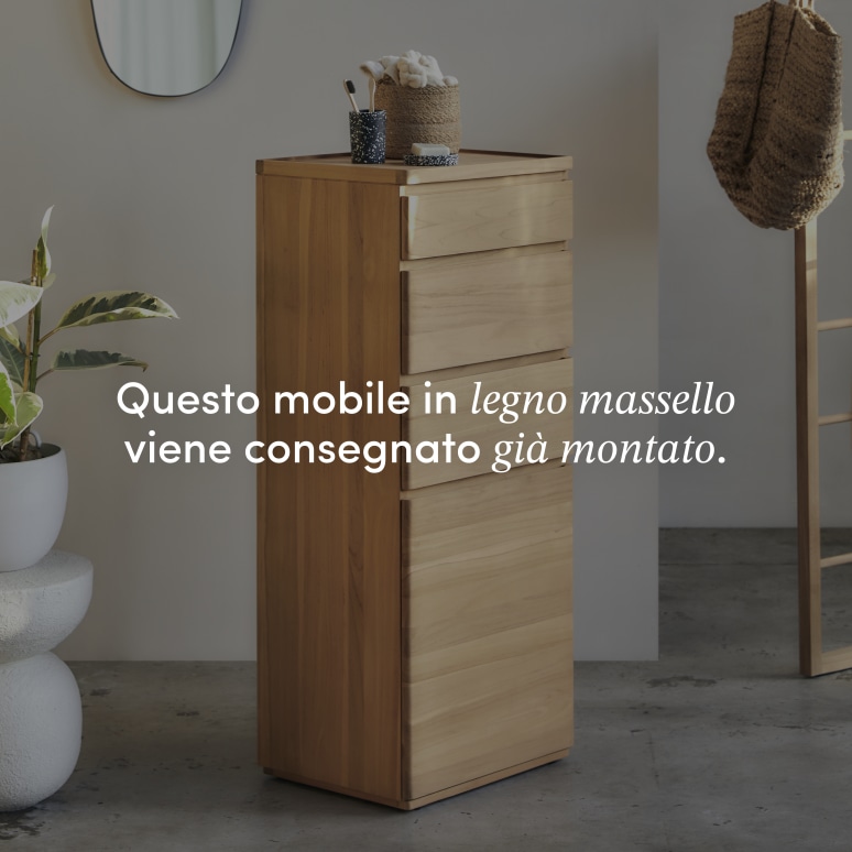 Nino - Colonna in teak massello