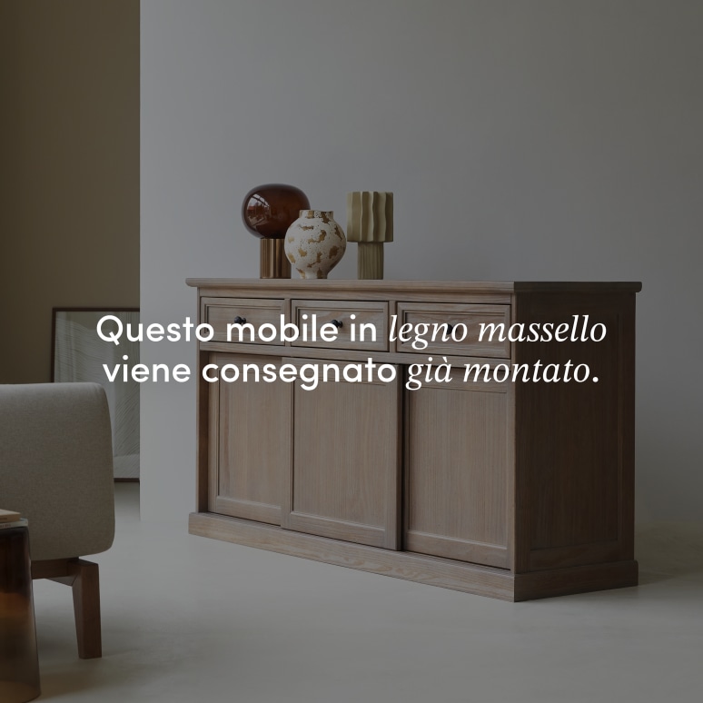 Roma - Credenza in pino massello 170 cm