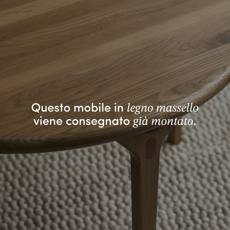 Clara - Tavolino in rovere massello