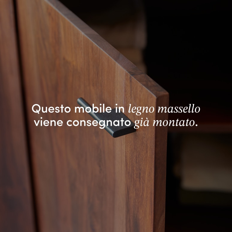 Jade - Mobile sotto lavabo in palissandro massello e marmo 120 cm