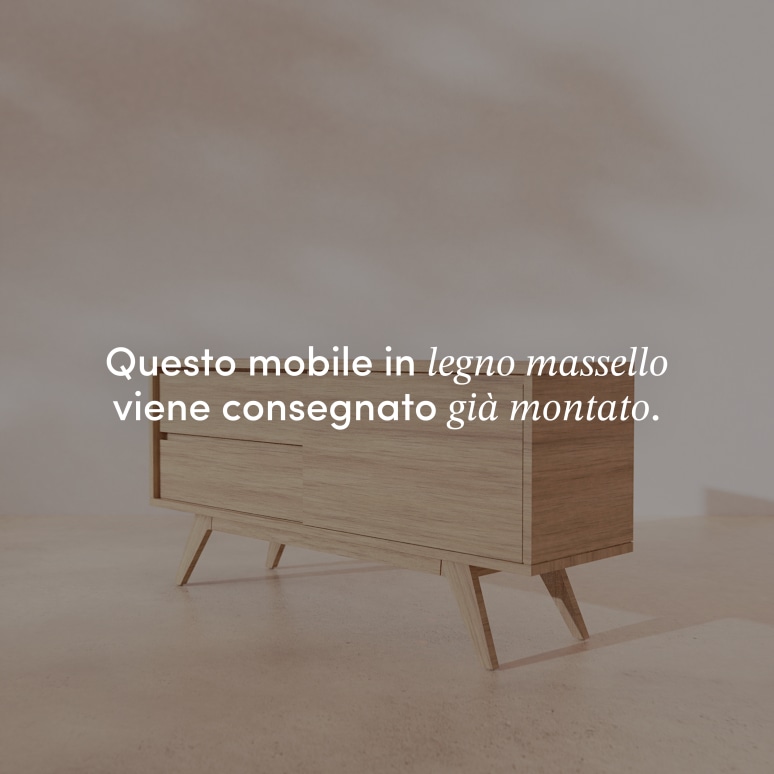 Esmée - Credenza in rovere massello 130 cm