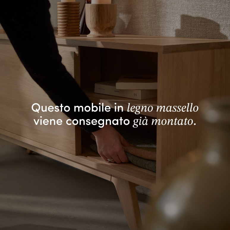 Esmée - Mobile TV in rovere massello 130 cm