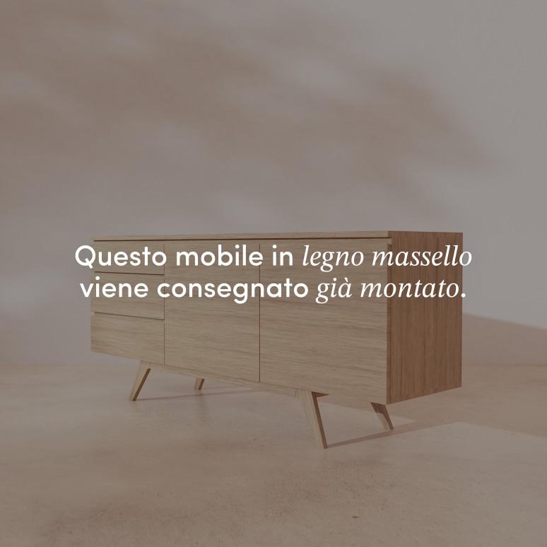 Esmée - Credenza in rovere massello 180 cm