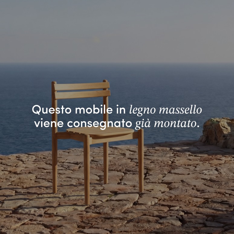 Vadim - Set di mobili da giardino in teak massello 6 posti