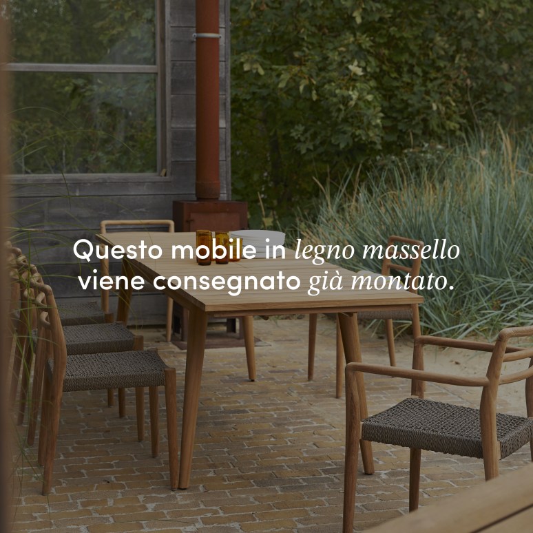 Vadim - Tavolo da giardino allungabile in teak massello per 6-12 persone