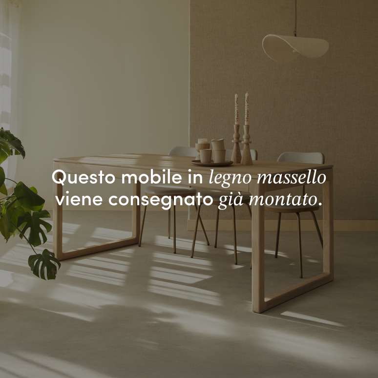 Arto - Tavolo allungabile in rovere massello per 6-12 persone