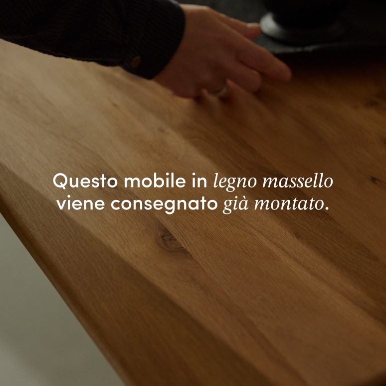 Martin - Tavolo allungabile in rovere massello per 6-12 persone