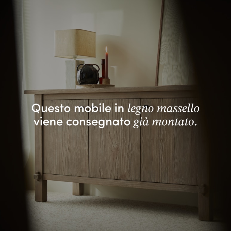 Hazel - Credenza in pino massello riciclato 150 cm