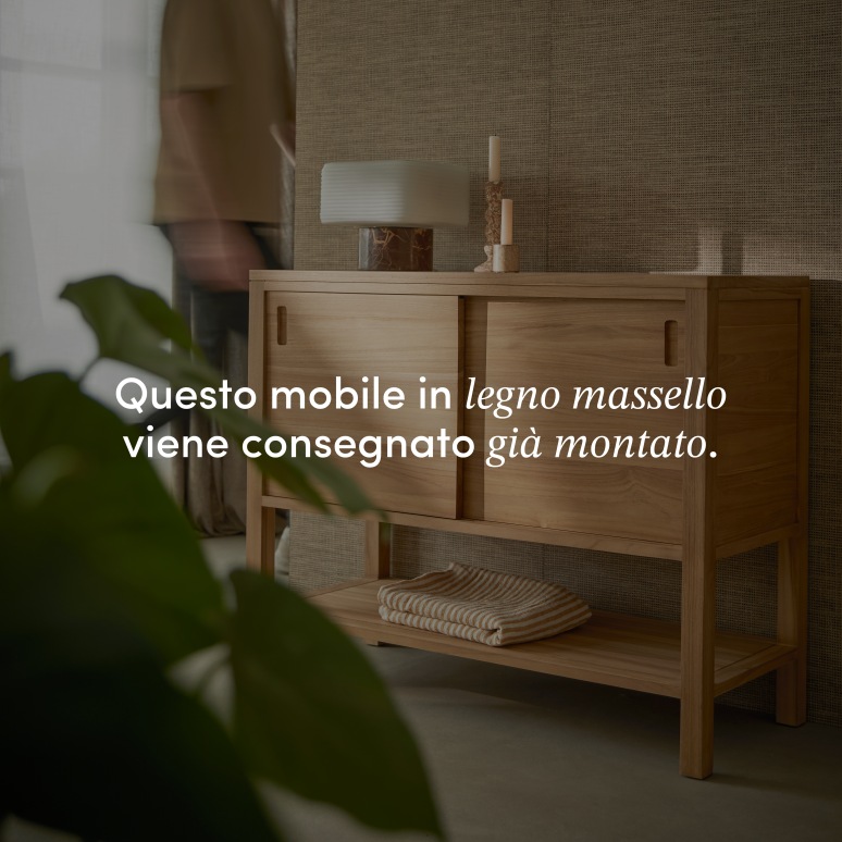 Anton - Credenza in teak massello 100 cm