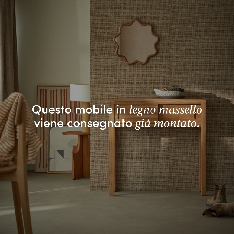 Anton - Consolle in teak massello 80 cm