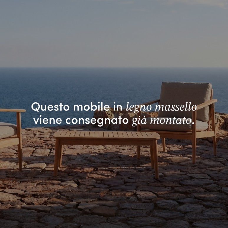 Daniela - Set di mobili da giardino in acacia massello 2 posti