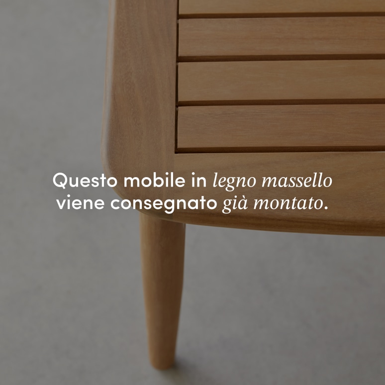 Daniela - Tavolino da giardino in acacia massello