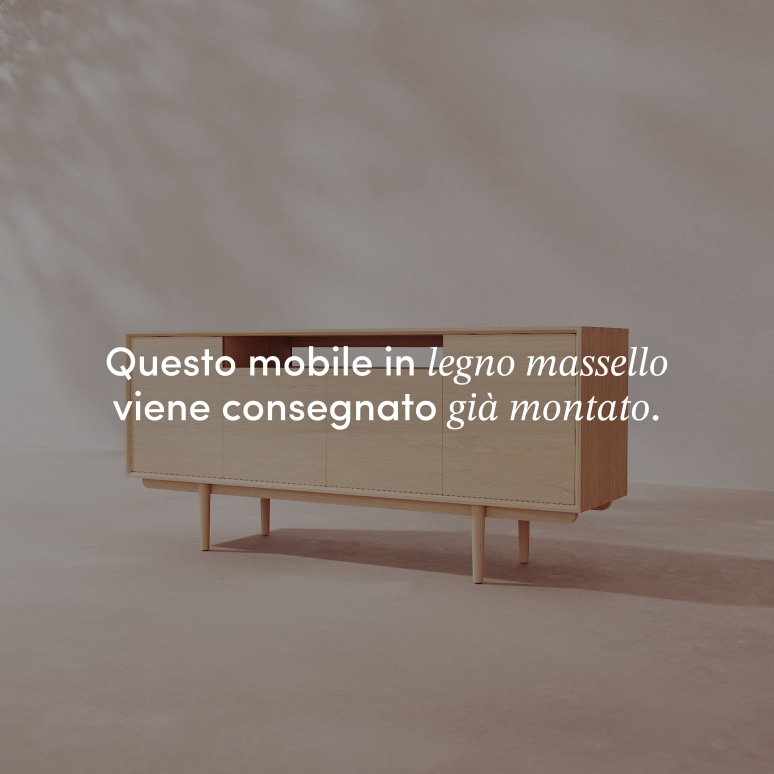 Ellie - Buffet in rovere massello 180 cm