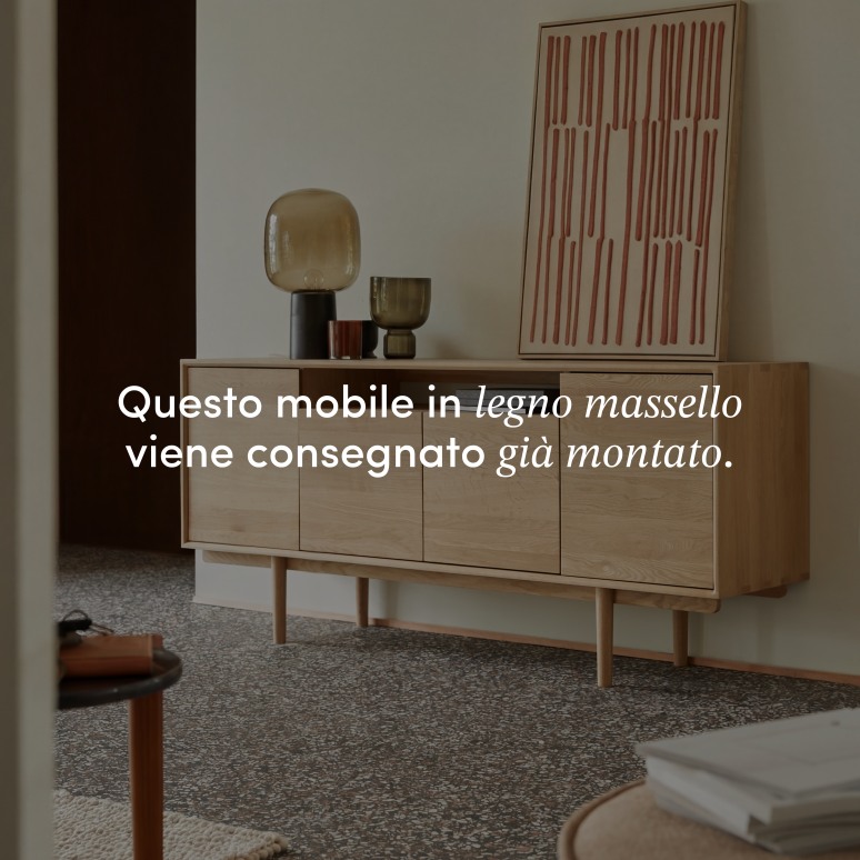 Ellie - Buffet in rovere massello 180 cm