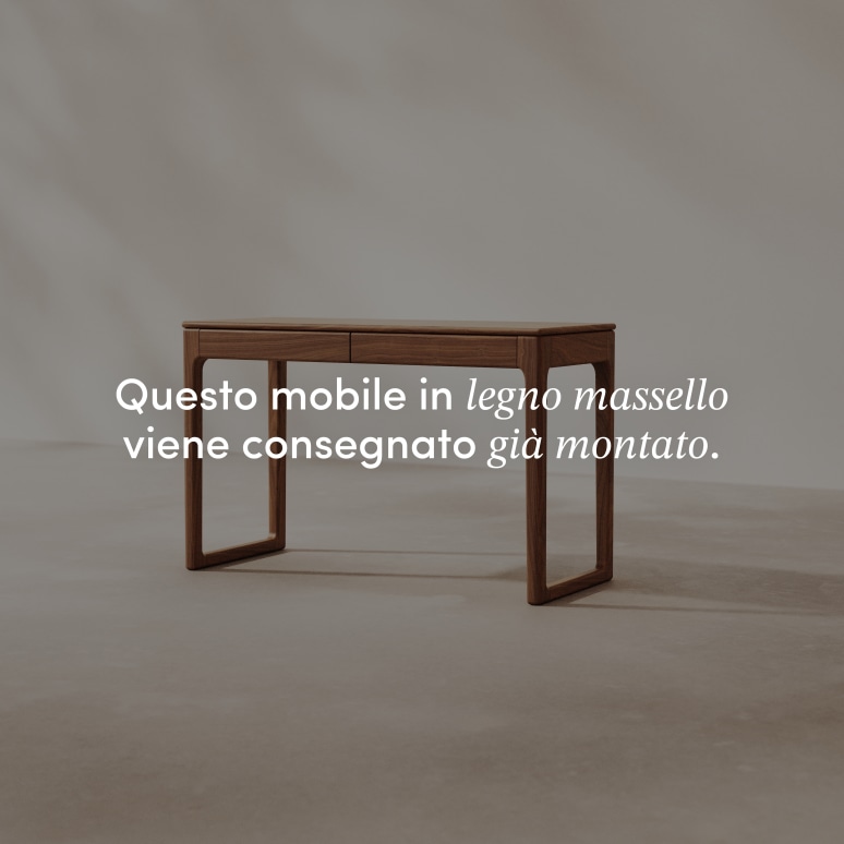 Arto - Scrivania in noce massello