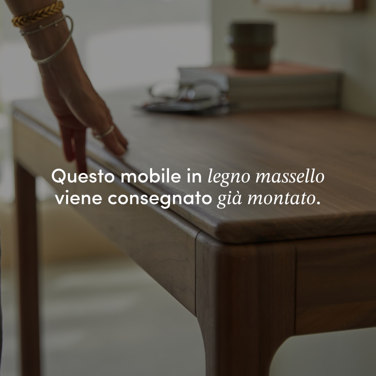 Arto - Scrivania in noce massello
