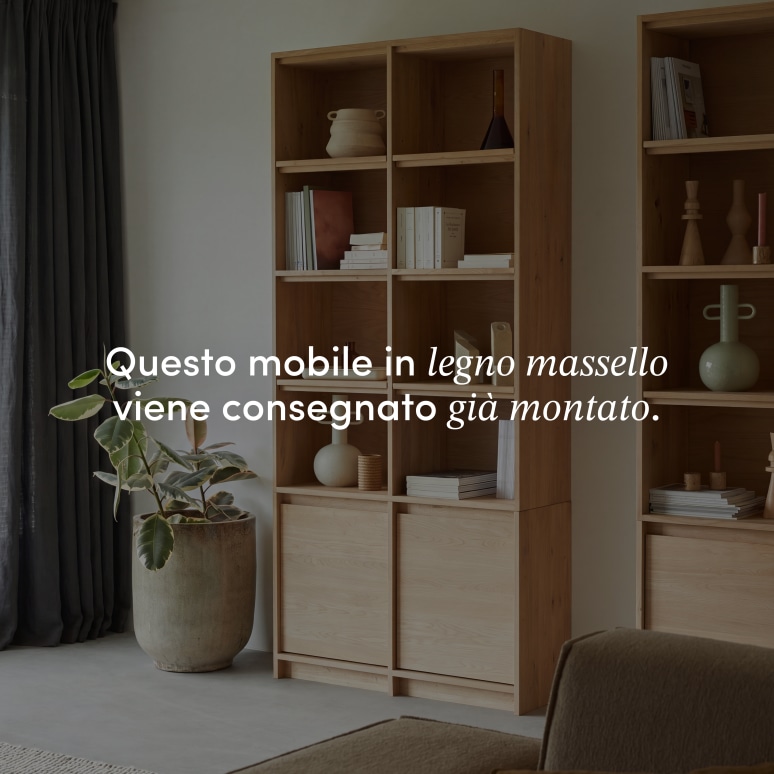Aliette -  Libreria in rovere massello