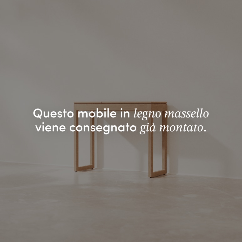 Arto - Consolle in rovere massello