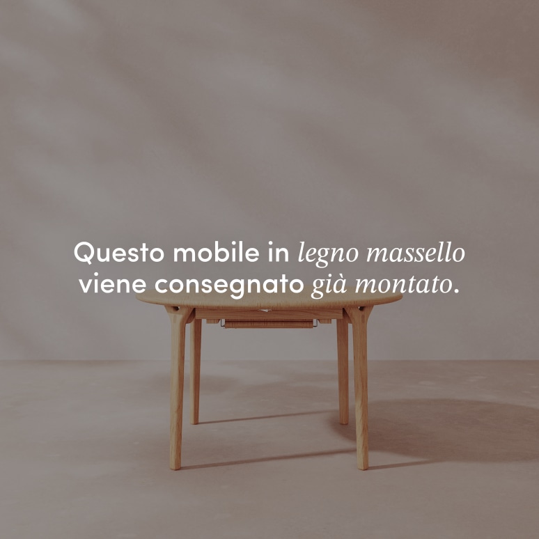 Clara - Tavolo allungabile in rovere massello rotondo 4-8 persone