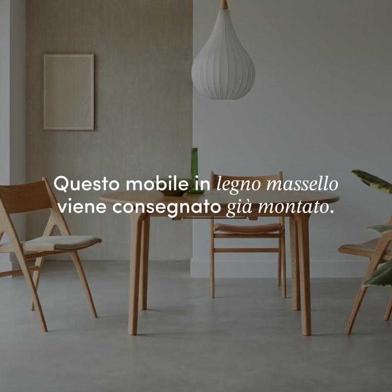 Clara - Tavolo allungabile in rovere massello rotondo 4-8 persone