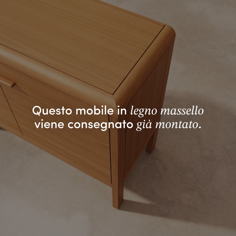 Livia - Buffet in mogano massello 100 cm
