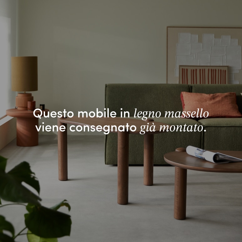 Nora - Tavolini gigogne in rovere massello