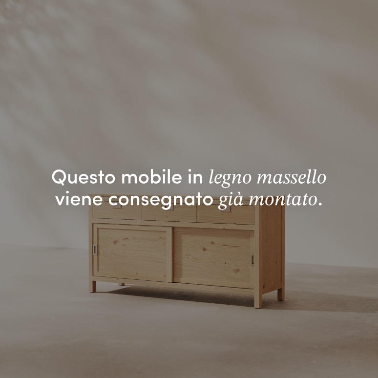 Heidi - Buffet e credenza in rovere massello 160 cm