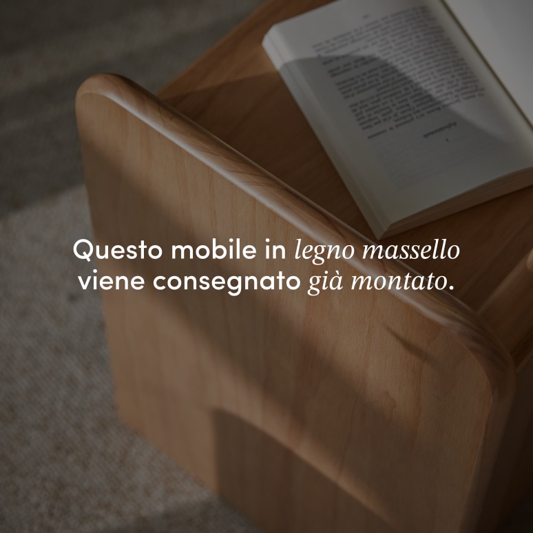 Alfie - Comodino in pino massiccio