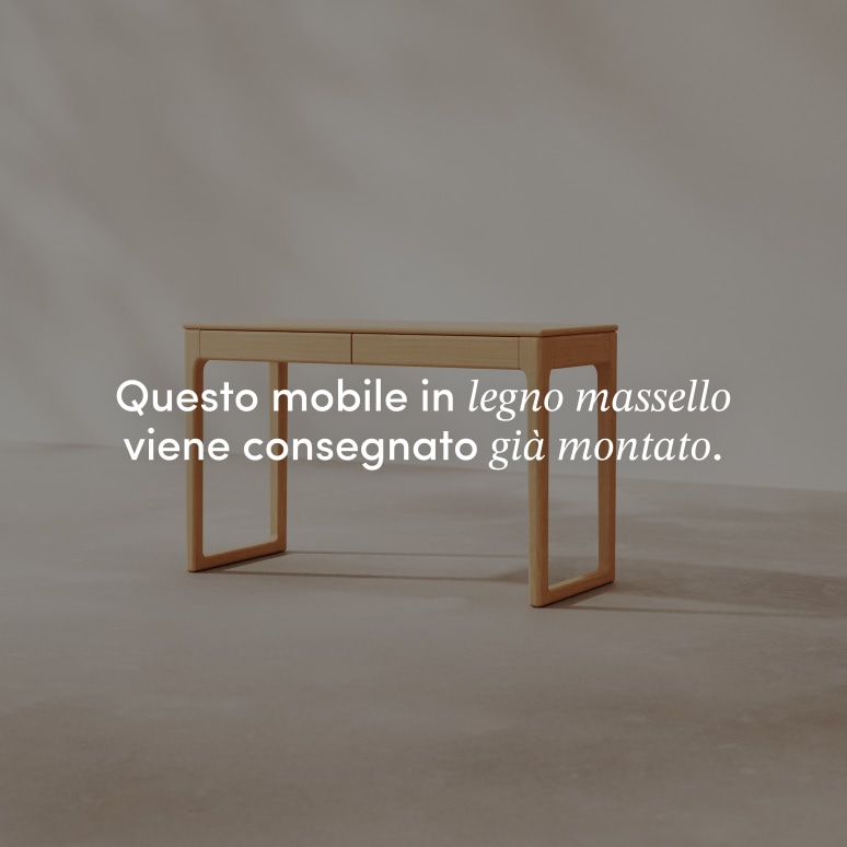 Arto - Scrivania in rovere massello