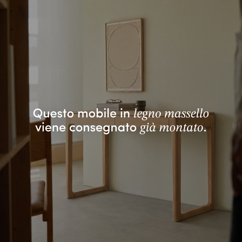 Arto - Scrivania in rovere massello
