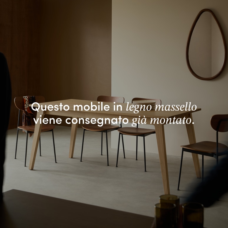 Esmée - Tavolo allungabile in rovere massello 4-6 pers.