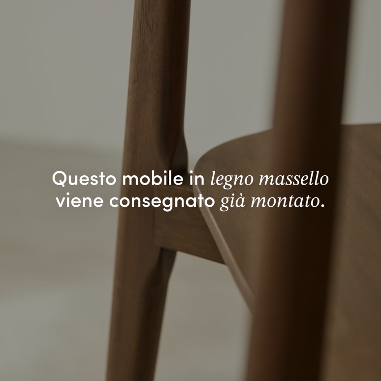 Jonàk -  Sedia in mogano massello brown