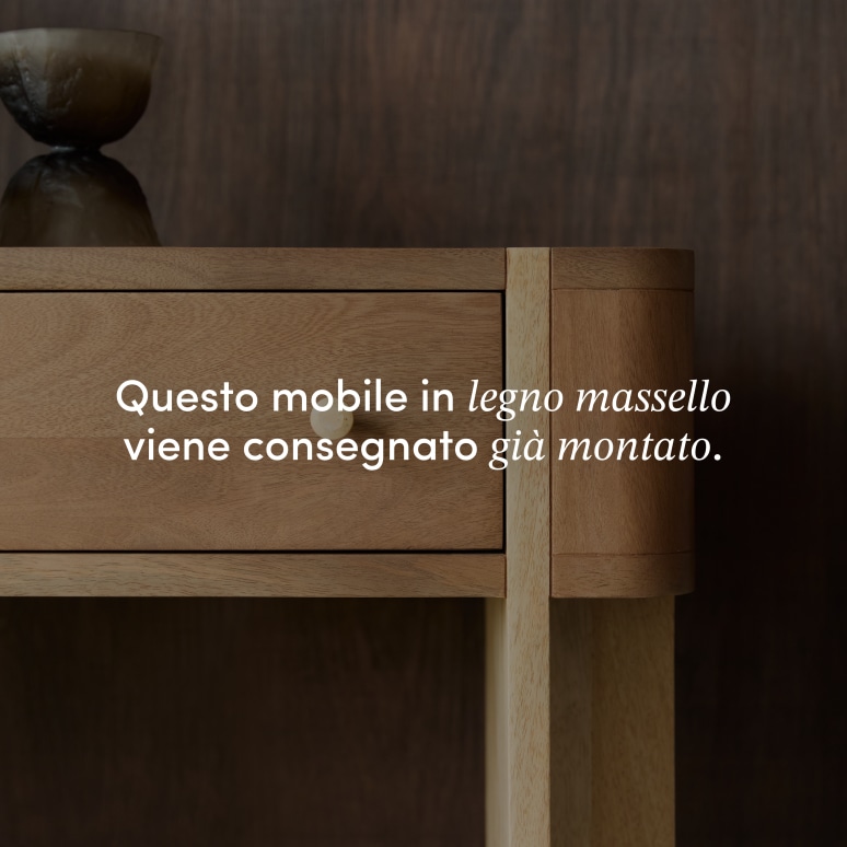 Gaya - Consolle in legno massello di mango