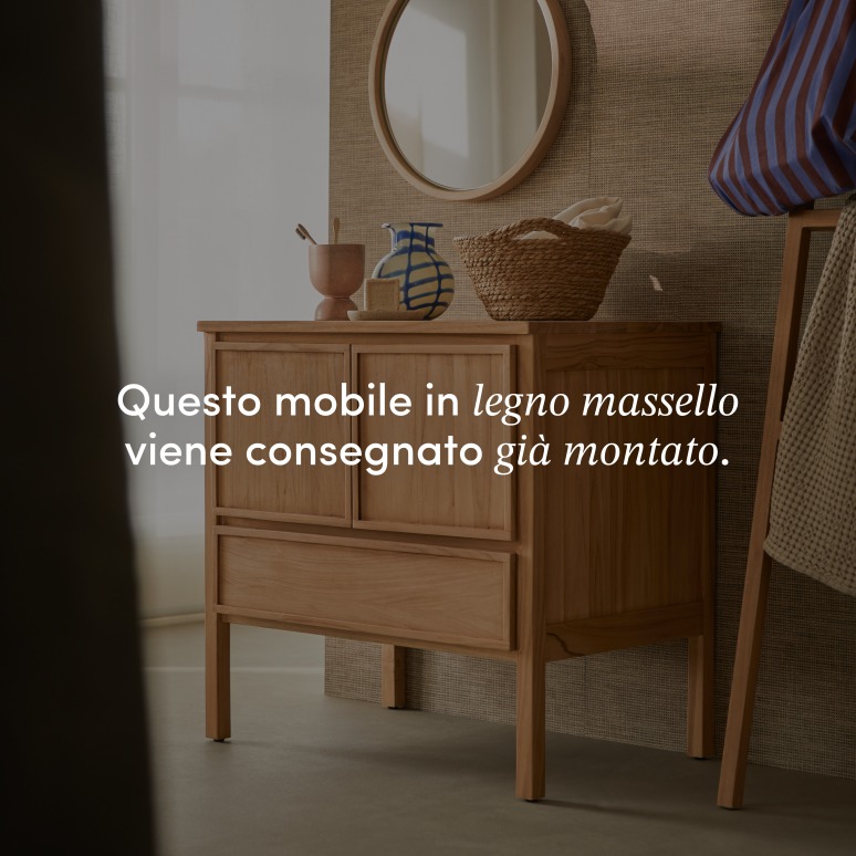 Jane -  Mobile contenitore in teak massello 80 cm