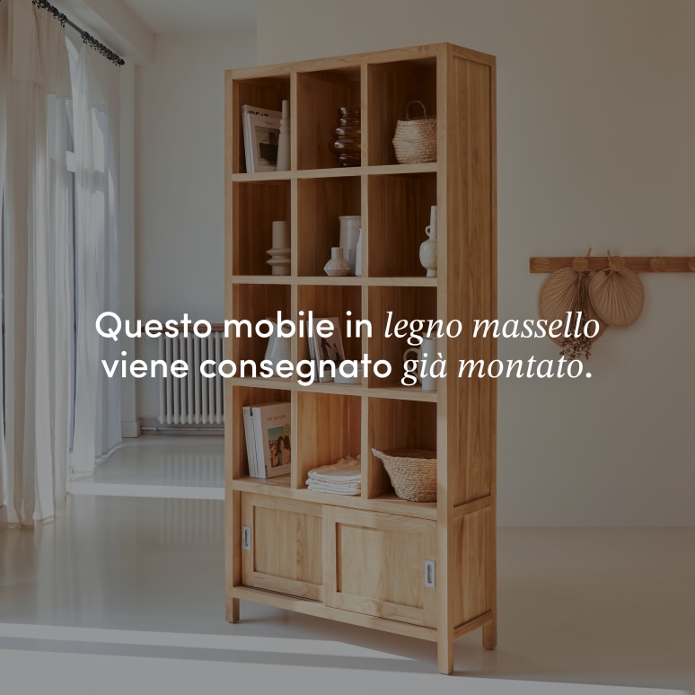 Coffee Tek - Libreria in teak massello