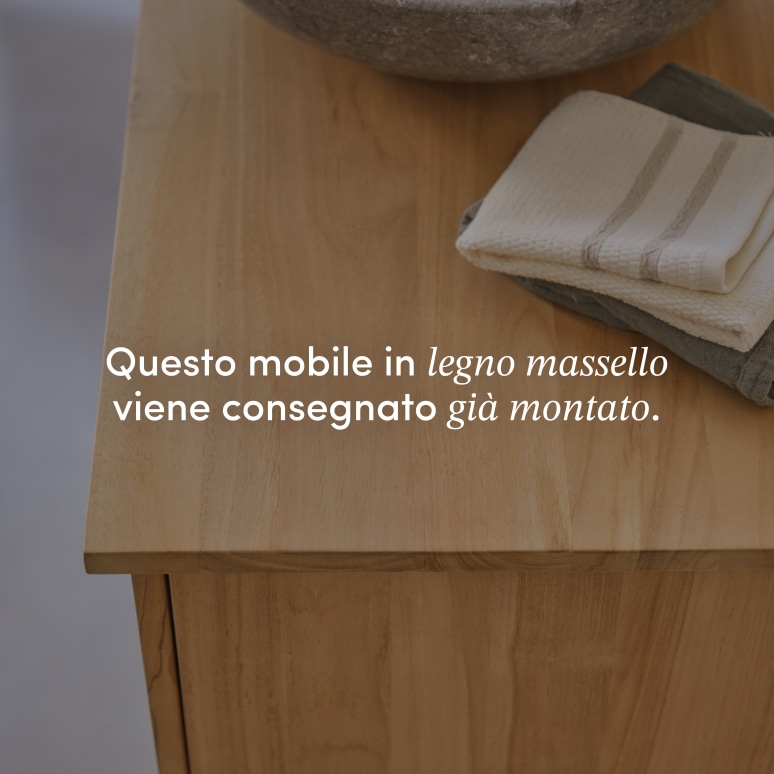 Soho - Mobile per il bagno in teak massello 165 cm